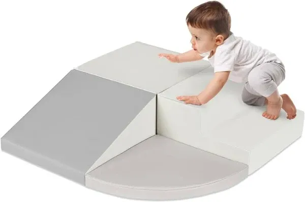 Best Choice Products 4-Piece Kids Climb & Crawl Soft Foam Block Playset