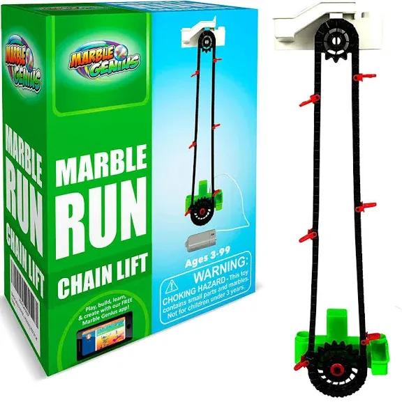 Marble Genius Automatic Chain Lift - Marble Run Accessory Add-On Set