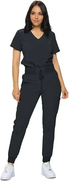 Monarch Uniforms Women's Stretchy Jogger Scrub Set