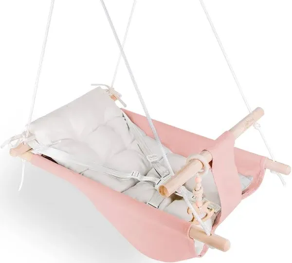 Baby Swing for Baby and Toddler, Canvas Baby Hammock Swing Indoor and Outdoor wi