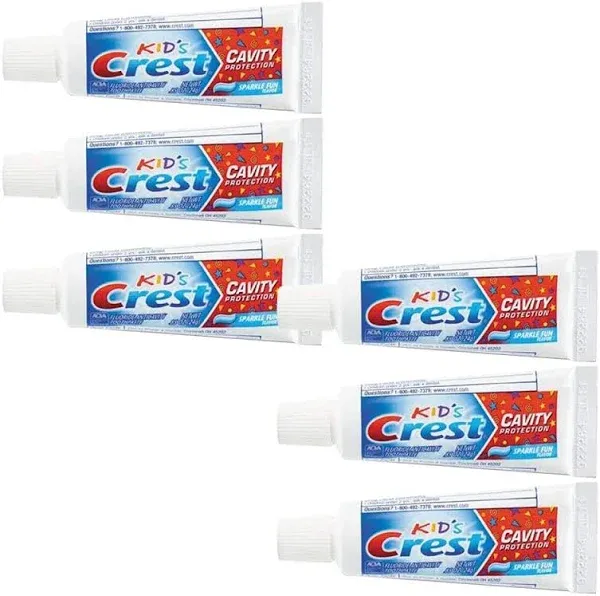 Crest Kid's Cavity Protection Toothpaste (Children and Toddlers 2+) Sparkle Fun 4.6 oz (Pack of 3)