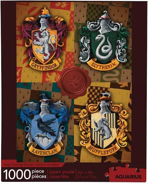 AQUARIUS Harry Potter Crests 1000 Piece Jigsaw Puzzle