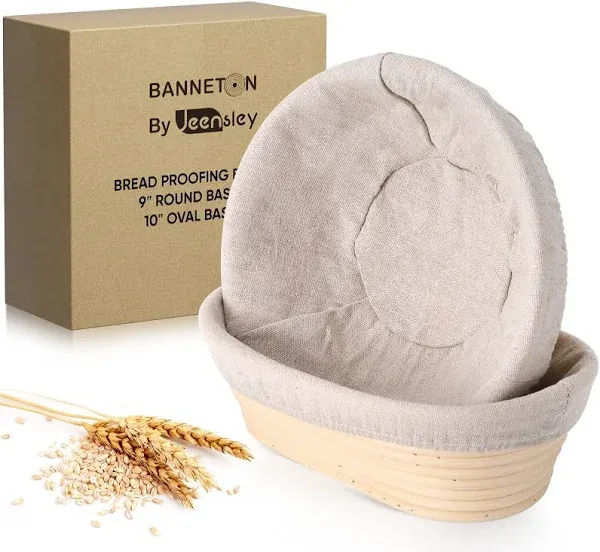 Jeensley Banneton Handmade Sourdough Proofing Baskets