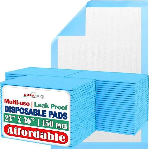 Chucks Disposable Underpads Incontinence Chux Pads Absorbent Fluff Protective Bed & Pee Pads for Babies