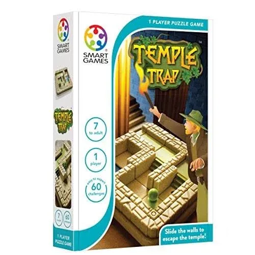 Smart Games - Temple Trap, Puzzle Game with 48 Challenges, 7+ Years