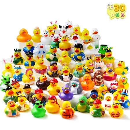 Syncfun 30 Pcs Rubber Ducks Mini Rubber Duckie Toys