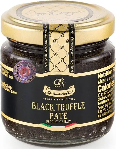 - Black Truffle Patè 9.88 oz (280 gr) - 100% Made in Italy | Vegan, Gluten-Fr...