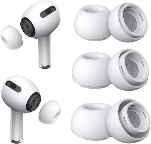 3 Pairs Replacement Ear Tips for Airpods Pro and 2nd...