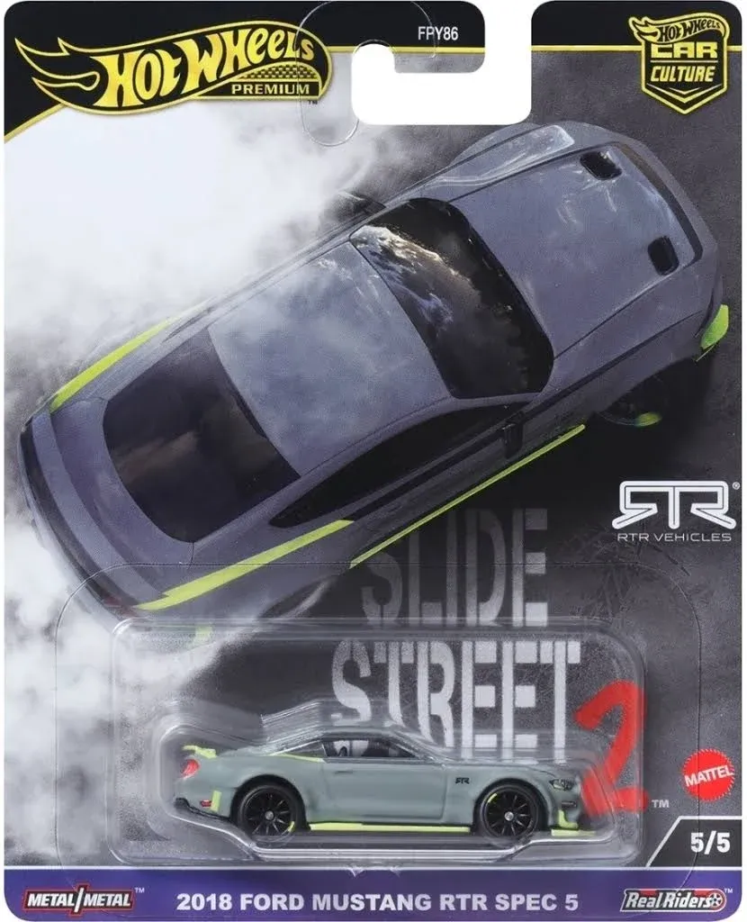 Hot Wheels Car Culture Slide Street 2018 Ford Mustang RTR Spec 5 (Toy)