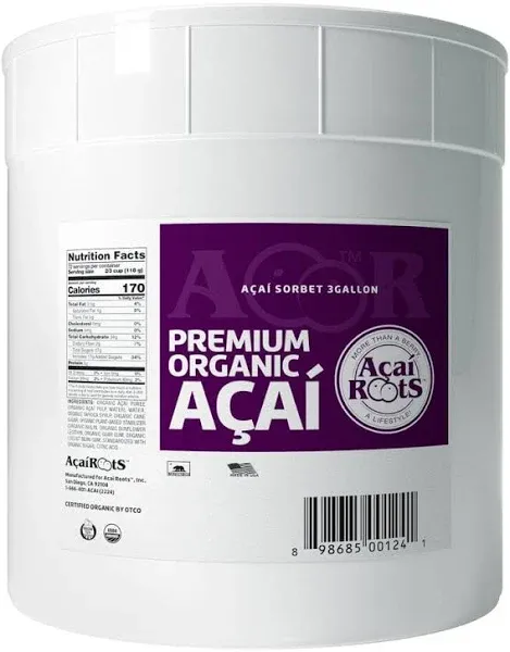 Acai Roots Organic Premium Acai Sorbet