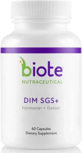 Biote Nutraceuticals - DIM SGS + - Hormone + Detox (60 Capsules) New and Sealed