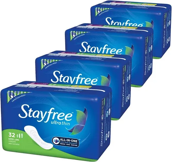 Stayfree Ultra Thin Super Long Pads with Wings