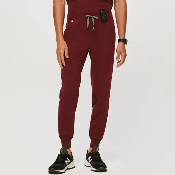 Men’s Figs Tansen Jogger Scrub Pants in Burgundy | Size M Tall