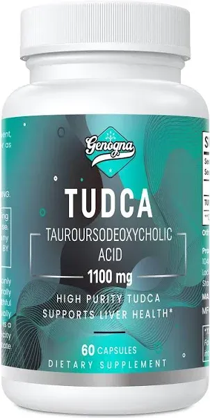 TUDCA Liver Supplement 1100mg - Liver Support - 60 Capsules