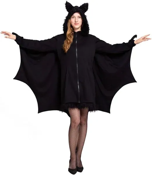 Spooktacular Creations Black Bat Costume Women, Halloween Costumes for Adults