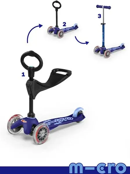 Micro Kickboard Mini 3in1 Deluxe Scooter Blue