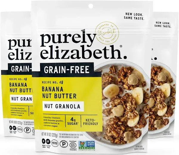 Purely Elizabeth Granola Grain Free Banana Nut Butter