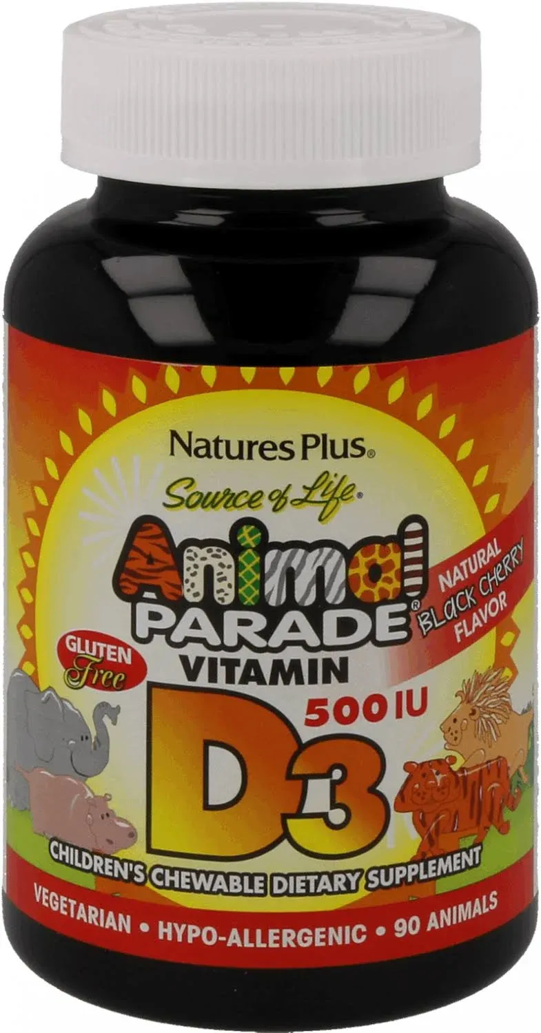 NaturesPlus Animal Parade Vitamin D3 Black Cherry