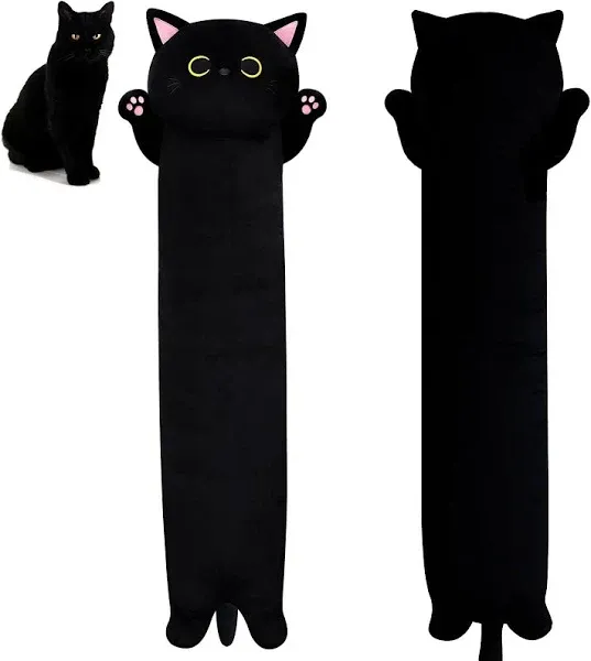 MUFEIRUO Long Cat Plush Long Cat Body Pillow, 31&quot; Kawaii Cartoon Cat Stuffed An