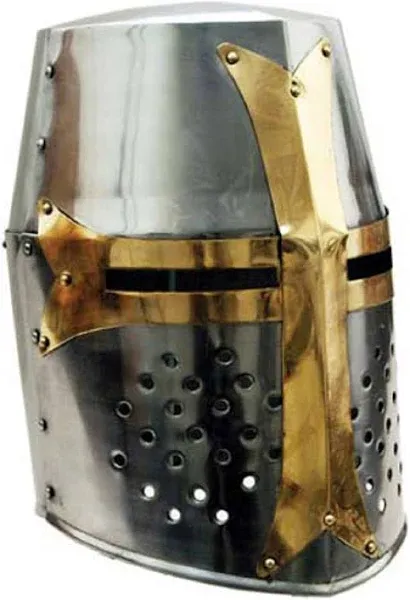 THORINSTRUMENTS with Device Great Brass Crusader Helmet