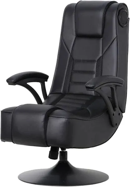  Mammoth Pedestal 2.1 BT PC Office Gaming Chair, 32&#034; x 26&#034; x 40.9&#034;, Black 