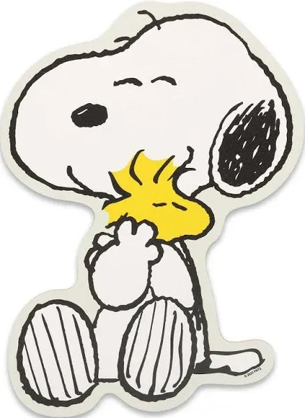 Peanuts Snoopy and Woodstock Hug Wood Wall Decor - Fun Snoopy Wall Art for Kids' Bedroom or Play Room