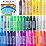 JOYIN Tempera Paint Sticks, 36 Pcs