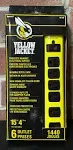 Yellow Jacket 5138N Metal Surge Protector Strip 15-Foot Cord 6-Outlet