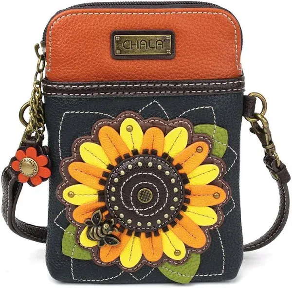 CHALA VENTURE PHONE CROSSBODY NAVY FLOWER