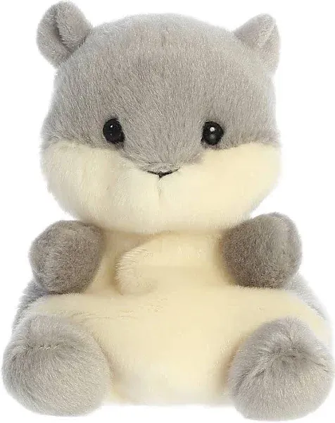 Aurora Palm Pals Gus Grey Squirrel Plush