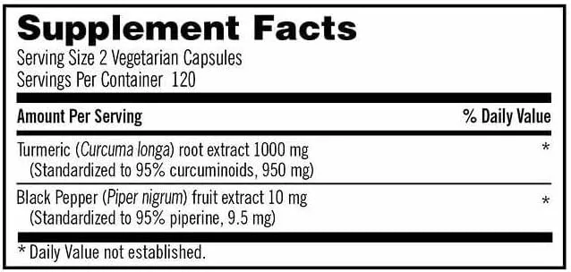 Kirkland Signature Turmeric With Black Pepper 1000 mg (1 lbs)