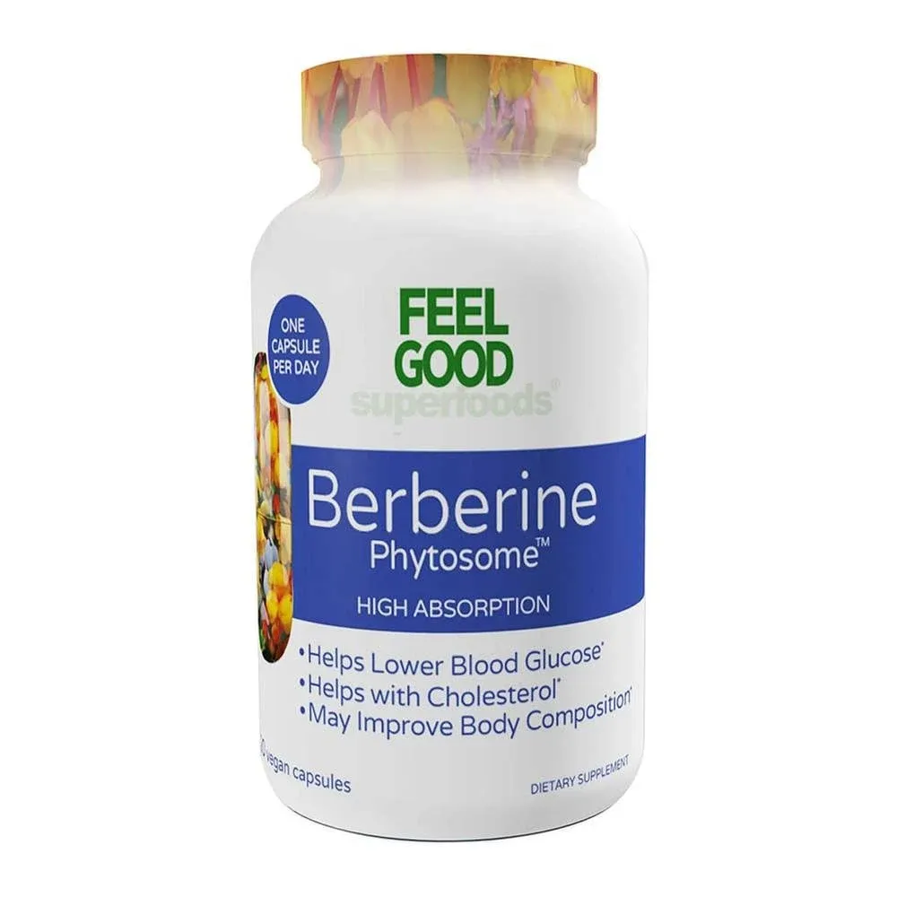 Feel Good Superfoods Berberine Phytosome High Absorption (120 ct)