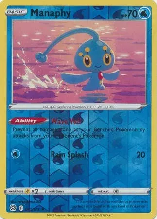 Manaphy - SWSH09: Brilliant Stars [REVERSE HOLO] | Ozzie Collectables