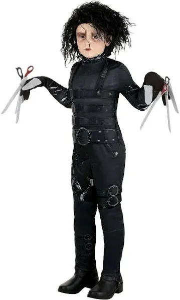 Kid's Edward Scissorhands Costume - Jumpsuit, Gloves, Scissor Blades