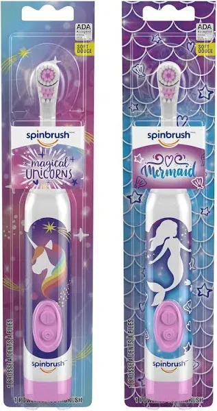 Spinbrush Mermaid And Unicorn Kids EleEaric Toothbrush, 1 Ea