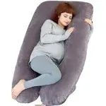 Moon Pine Pregnancy Pillow, U Shaped Full Body Pillow for Maternity Support, Sleeping Pillow