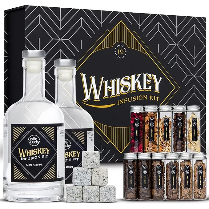 Done Lucky Whiskey Gifts for Men Whiskey Infusion Kit