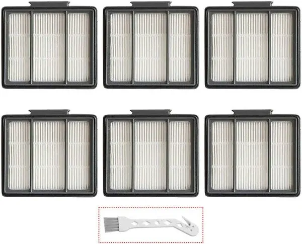 Lemige 6 Pack Replacement Filter for Shark ION Robot R85 RV850 RV850BRN RV850WV R851WV RV700_N RV720_N R87 R76 RV871 AV751 AV752 AV753 IQ Robot