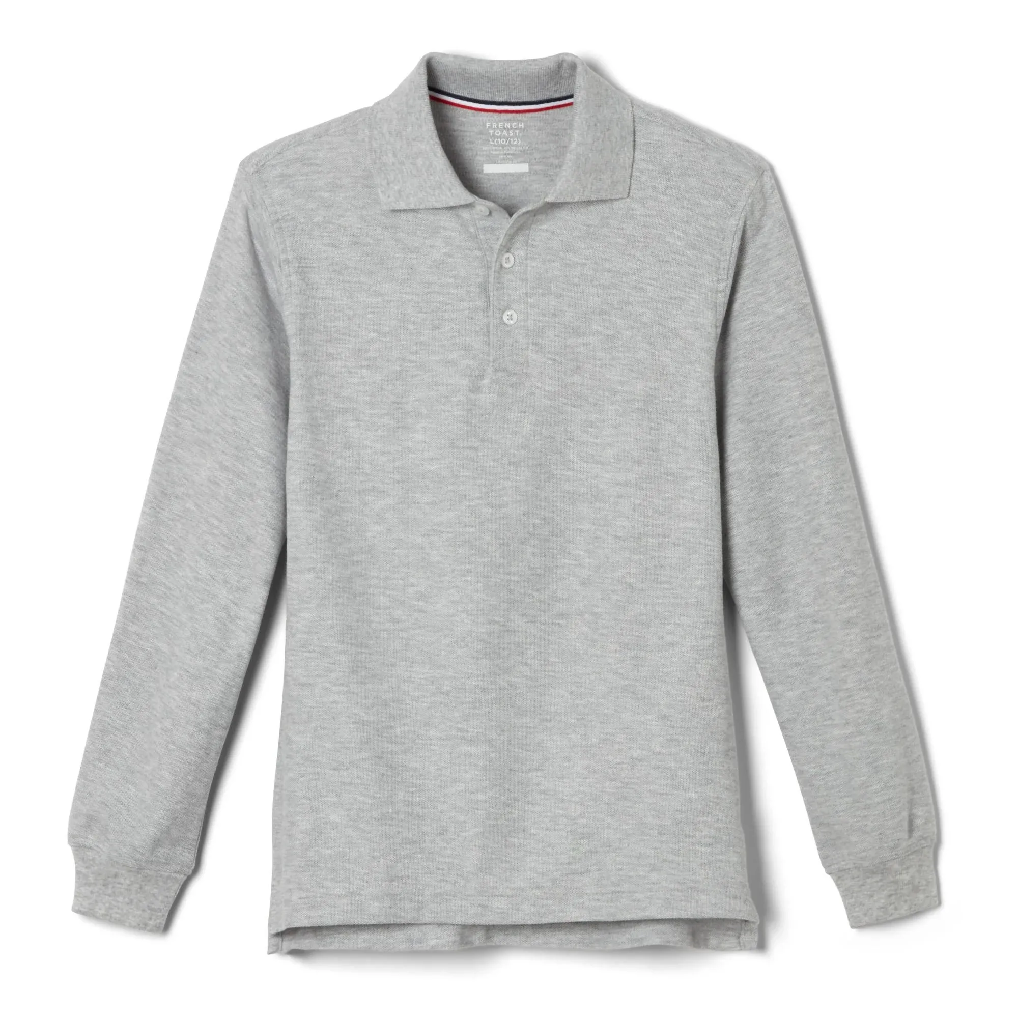 French Toast School Uniform Co-Ed Long Sleeve Pique Polo