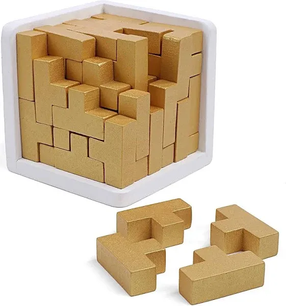 Sharp Brain Zone Original 3D Wooden Brain Teaser Puzzle