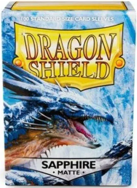 Dragon Shield (100) Matte Sleeves Sapphire