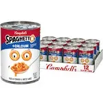 SpaghettiOs Original Canned Pasta Plus Calcium, 15.8 oz Can (Pack of 12)