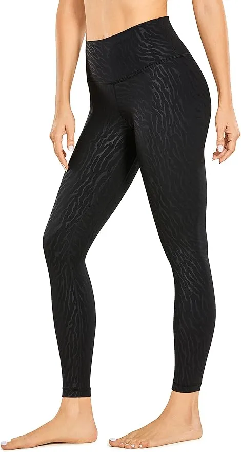 CRZ YOGA Women Naked Feeling Yoga Pants 25 Inches - 7/8 High Waisted Workout Leggings