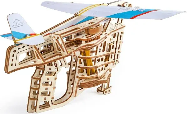 UGEARS Aeroplane Starter Ramp 3D Model Kit - Model Building Kits for Adults T...