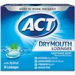 ACT Dry Mouth Soothing Mint Lozenges (18 ct)