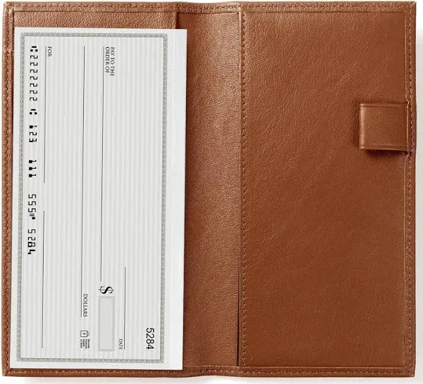 Leatherology Deluxe Checkbook Cover with Divider