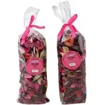 Fresh Scent Potpourri Petal Bowl and Vase Filler Home Decor 2 Large Bags 120 Grams Each (Rose)