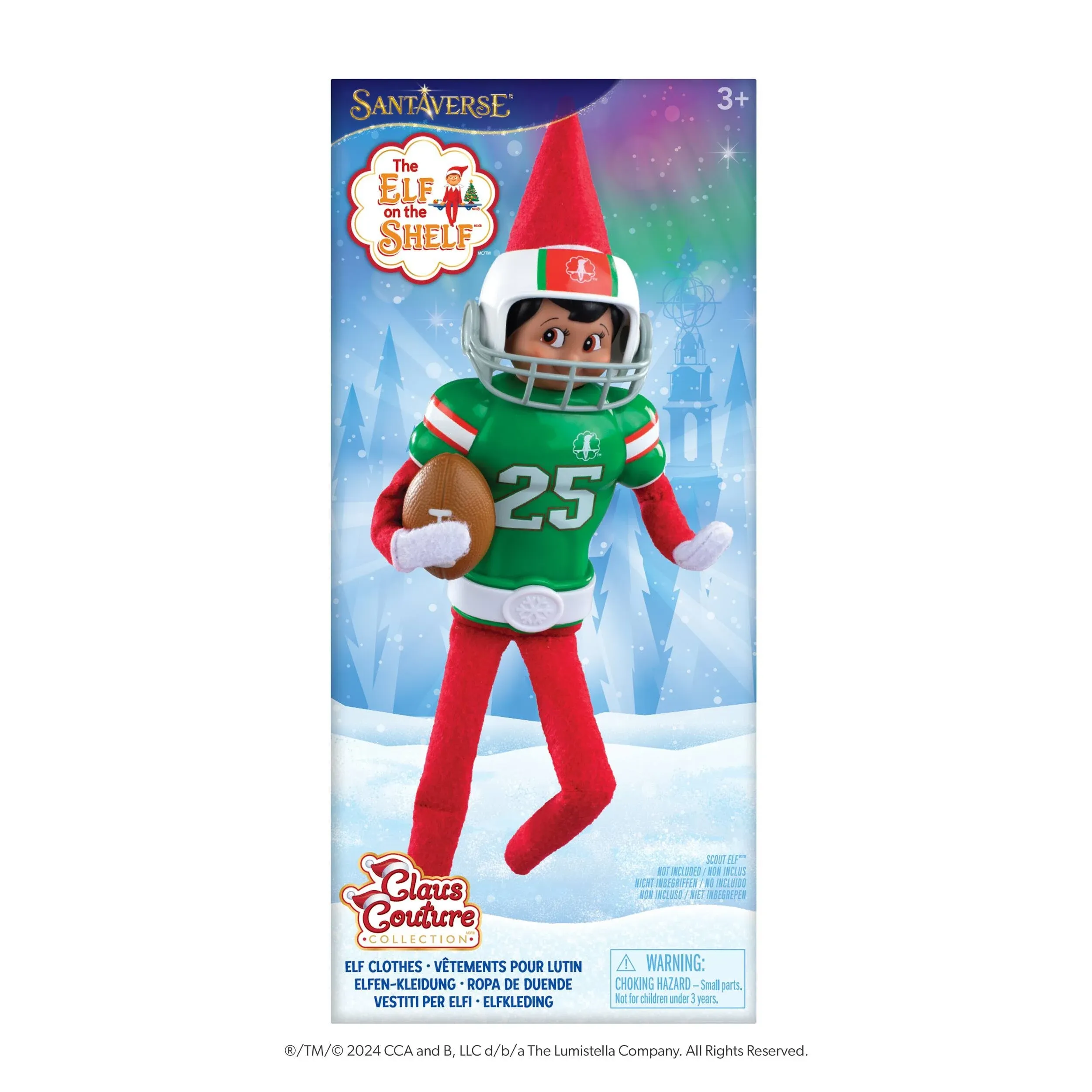 Claus Couture Touchdown Tidings Elf on the Shelf Football Set