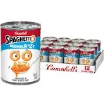 SpaghettiOs Original A to Z's Canned Pasta, Healthy Snack for Kids and Adults, 15.8 oz Can (Pack of 12)