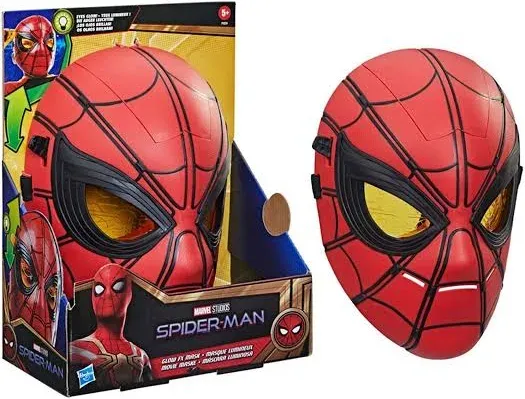 Spider-Man Marvel Glow FX Mask Electronic Wearable Toy with Light-Up Eyes NEW